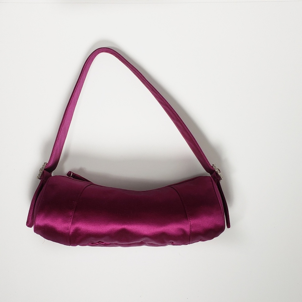 Ann Taylor Evening Bag Purse Satin New Purple